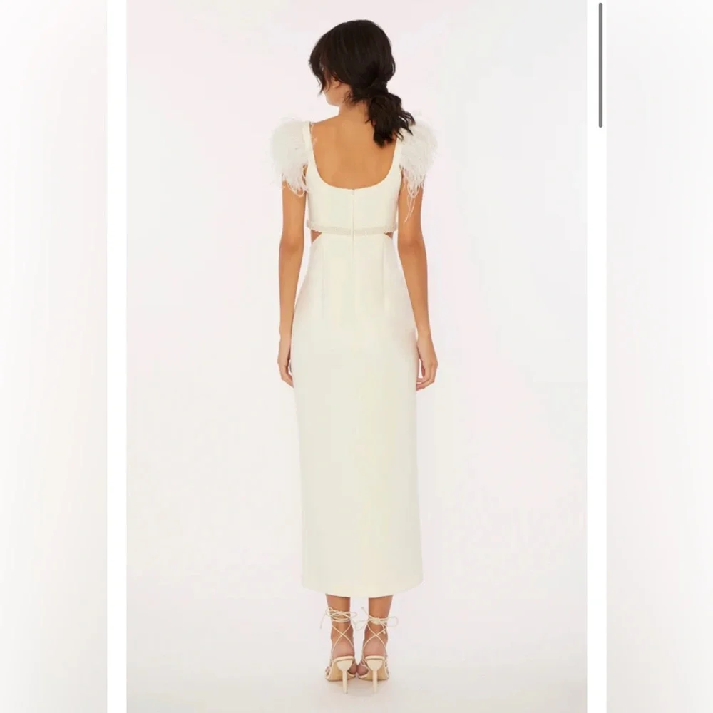 NWOT Likely Taliah Midi Gown White Size 0 - Picture 7 of 17